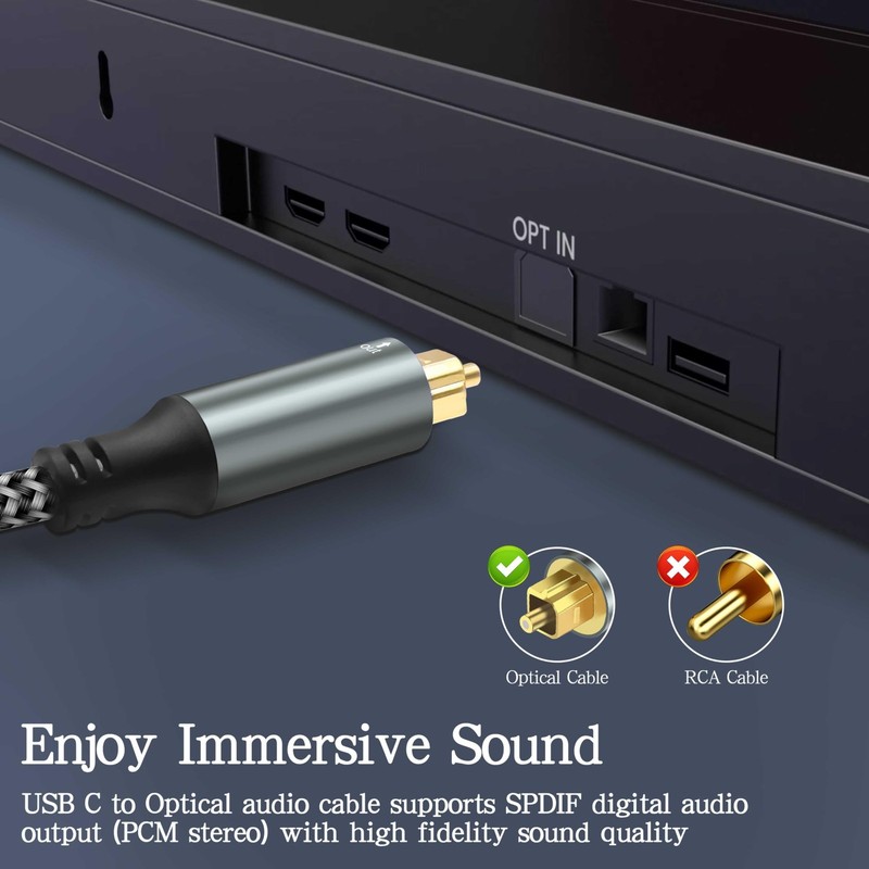 USB to TOSLINK Optical Audio Cable Unidirectional USB to TOSLINK SPDIF Fiber ... gallery