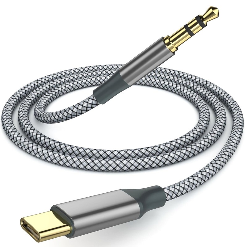 6.5ft USB-C to 3.5mm AUX Audio Cable for Smartphones, Tablets, and Laptops gallery