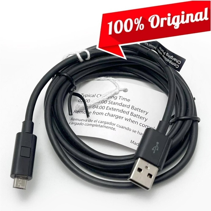 Wholesale Lot of 100 Bulk Verizon 6ft Micro-USB Charge Data Cable Built-in LED