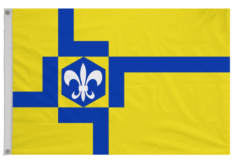 Lelystad City Flag with Eyelets – Handmade in the UK