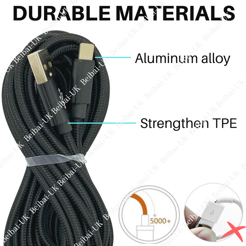 5Pack 10Ft Braided USB Charging Cable Lot For iPhone 12 11 8 7 Plus Charger Cord gallery