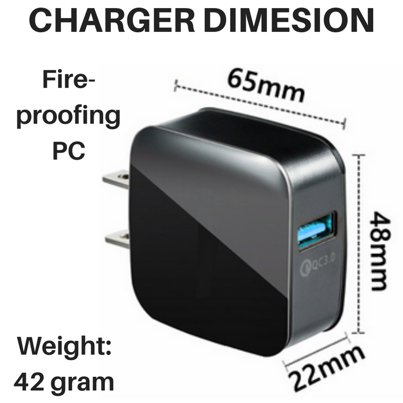 Lot 18W QC3.0 USB Fast Quick Charge Wall Charger Power Adapter For iPhoneSamsung gallery