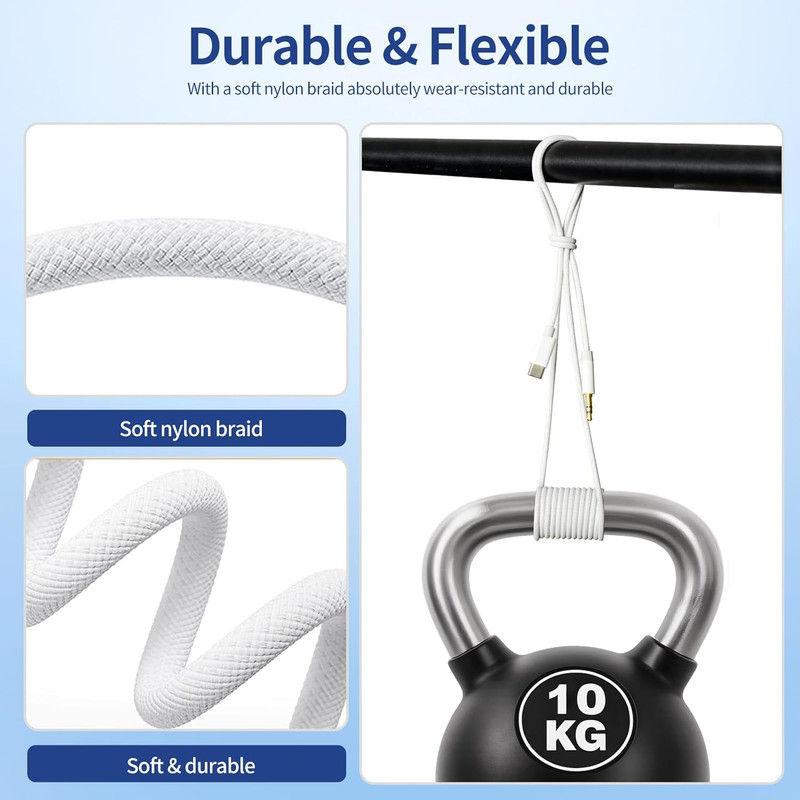 Aux to USB C, USB C to 3.5Mm Audio Aux Jack Cable (3.3Ft 2-Pack), Type C to 3.5M gallery