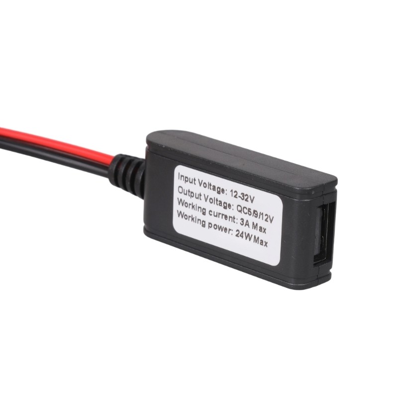 Quick Charging 3 0 Enabled USB Adapter Cable With 2Pin DC12V-32V Input gallery