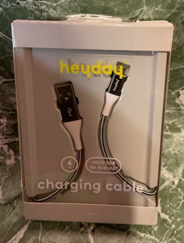 🌍 Heyday 4-ft MicroUSB,Open Box ‼️