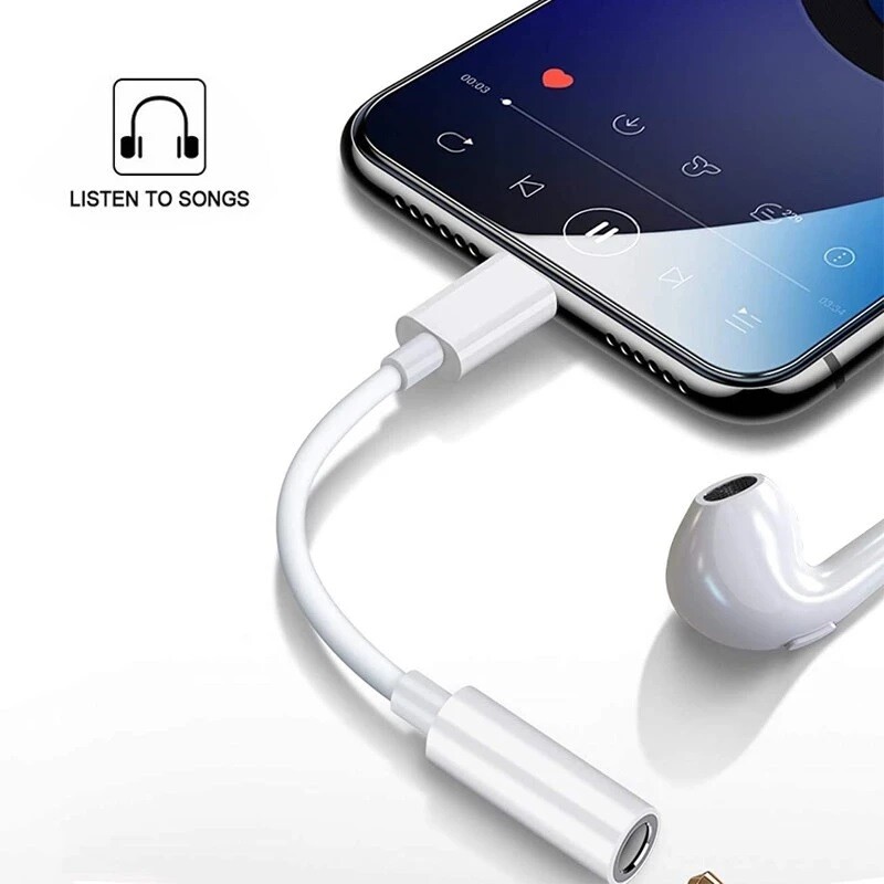 For iPhone Headphone Adapter Jack 8Pinto3.5mmAux Cord Dongle Converter wholesale gallery
