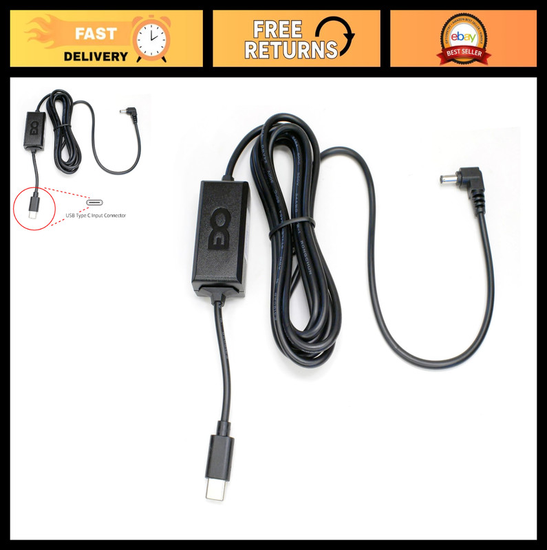 6 Ft USB-C Power Charger Cable for Kenwood Two Way Radios TH-F6 TH-F7 TH-D7 TH-G