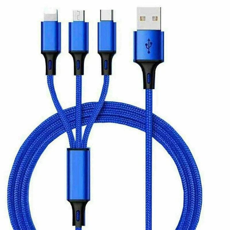 LOT NEW USB Charging Cable Universal 3 in 1 Multi Function Cell Phone Charger gallery