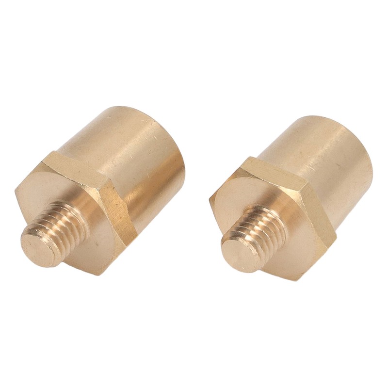 M8 Male Thread Brass Battery Terminal Charging Post Connector Positive Negative gallery