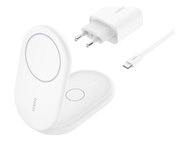 Belkin BOOST Charge Magnets. 15W 2in1 + power supply USB-C bi.WIZ028vfWH WIZ028VFWH