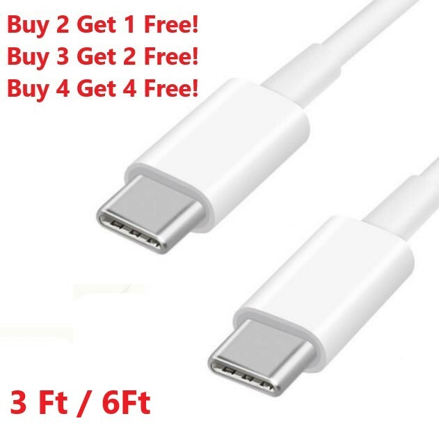 For Samsung S20 S21 5G Type C to Type C Cable Fast Charger Charging Cord