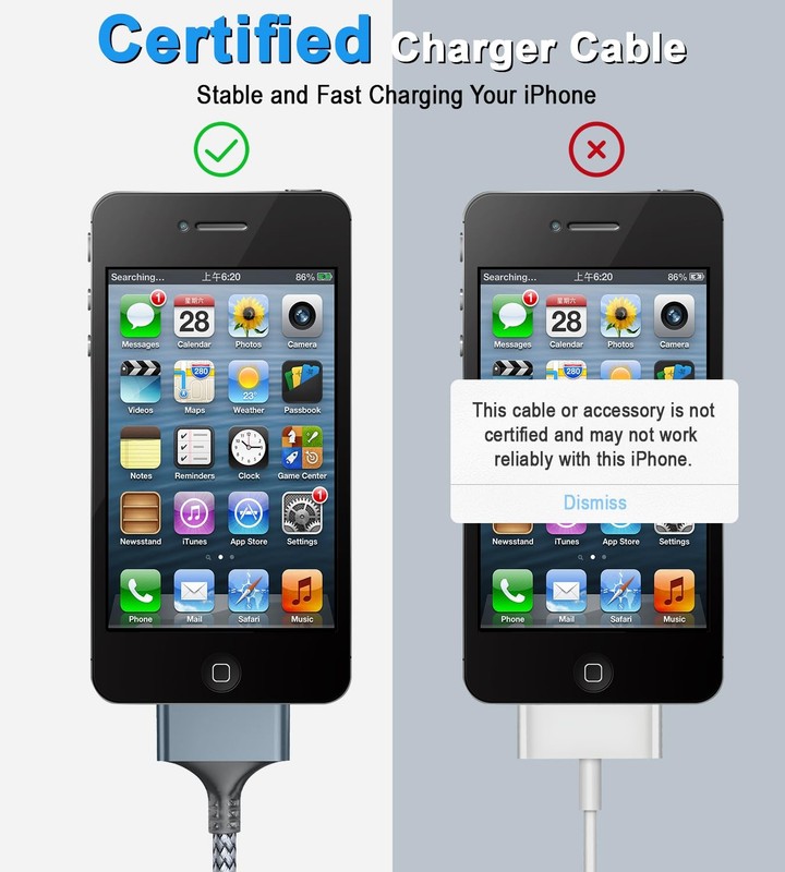 30 Pin Fast Charging Data Cable for Old iPhone iPod iPad 3ft 1m Length gallery