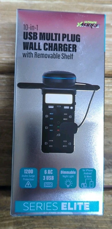 x4orce 10-in-1 USB Charger with shelf Compatible with Multiple Phones Devices gallery