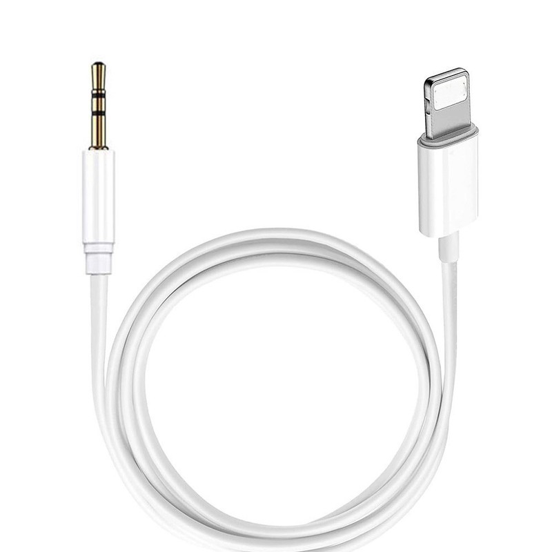 For iPhone 7 8 X R XS 11 12 13 Pro Max 8 Pin to 3.5mm AUX Audio Car Adapter Cord gallery