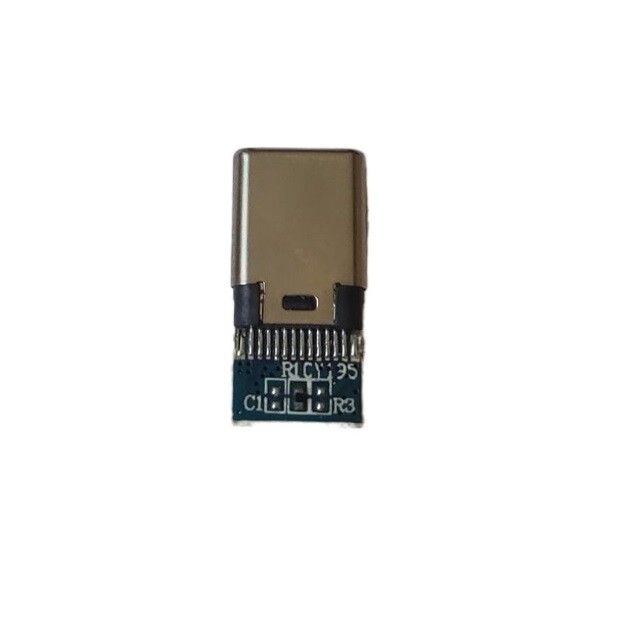 10pcs TYPE-C four core male head with board data adapter Android soldering cable