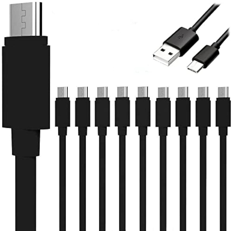 Pack of 10 USB-C to USB-A Fast Charge Cable Charging Cord Quick Type Charger ...