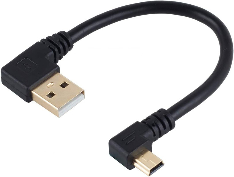 Dash Cam Cable Right Angle USB to Mini USB Cable Power Charger Cord gallery