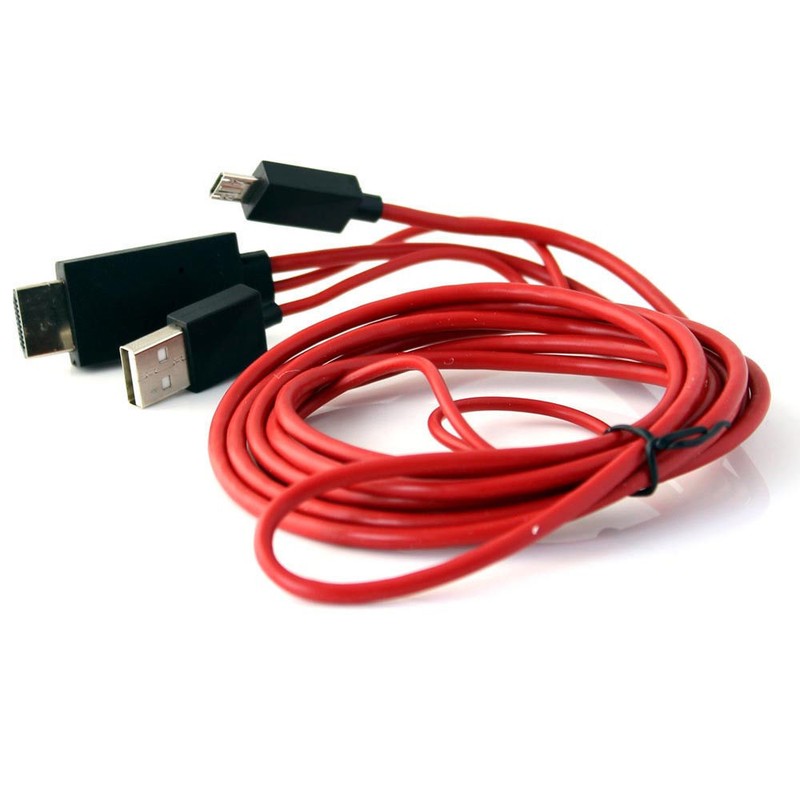 Micro USB to 1080p HDMI Cable HDTV TV Out for Android Samsung S5 S4 Note4 Phones gallery