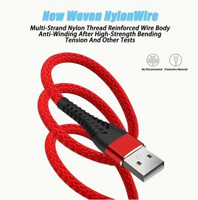 Heavy Duty Micro USB Fast Charger Data Cable Cord For Samsung LOT Android HTC LG gallery