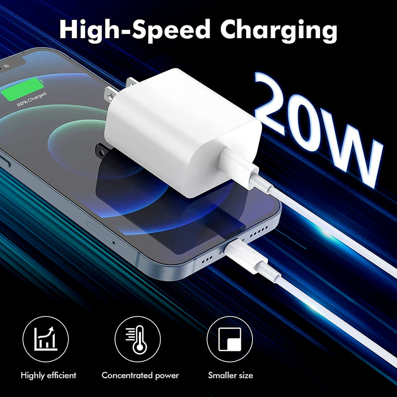 20W USB C Phone Wall Fast Charger + Type-C Cable For Google Pixel 8 Pro 7A 7 6A gallery