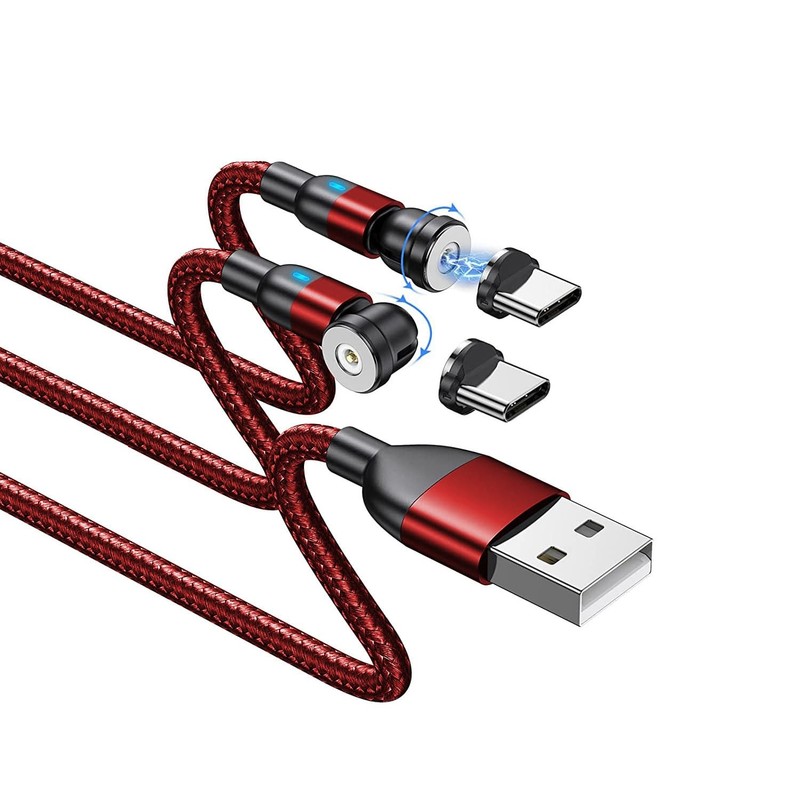 Magnetic Charging Cable 2 Pack 360°& 180° Magneti c Charger Magnetic Phone Ch…