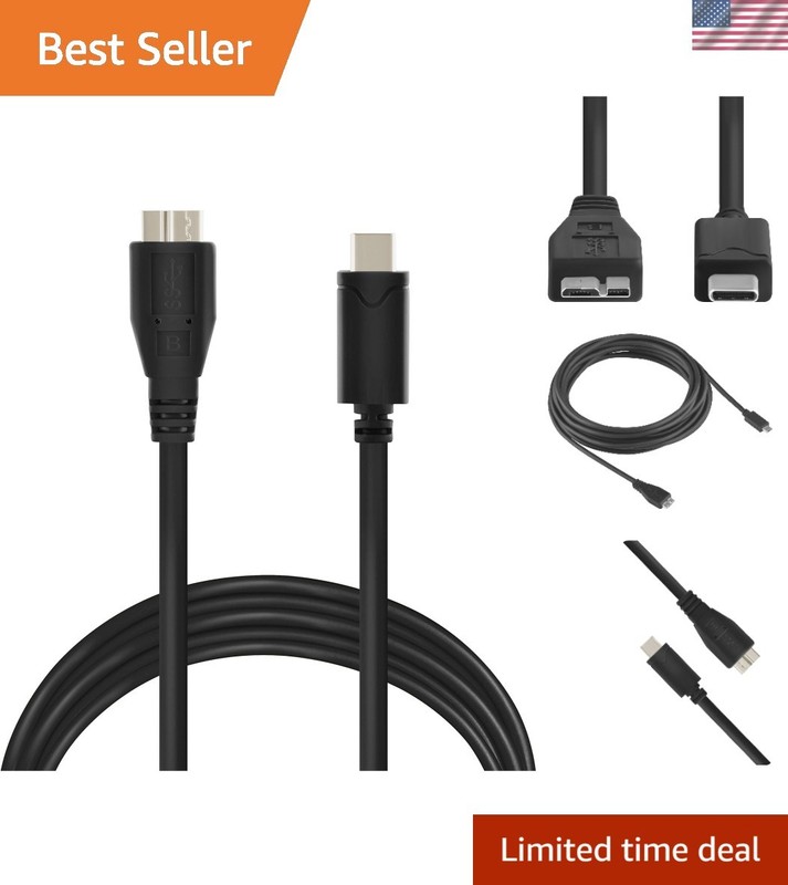 20ft Extra Long USB C to Micro B Cable - SuperSpeed Tethering for Cameras