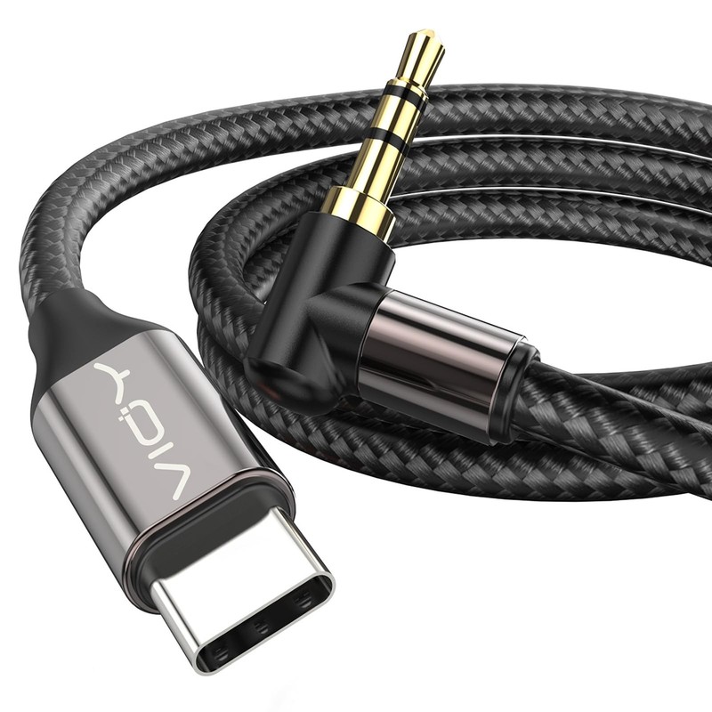 10 Pack USB C to 3.5mm Aux Cables 6.6FT - Right Angle, Hi-Fi Sound, Braided for gallery