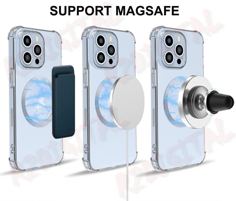 MagSafe Magnetic Charging Conversion Kit Ring Compatible iPhone Galaxy gallery