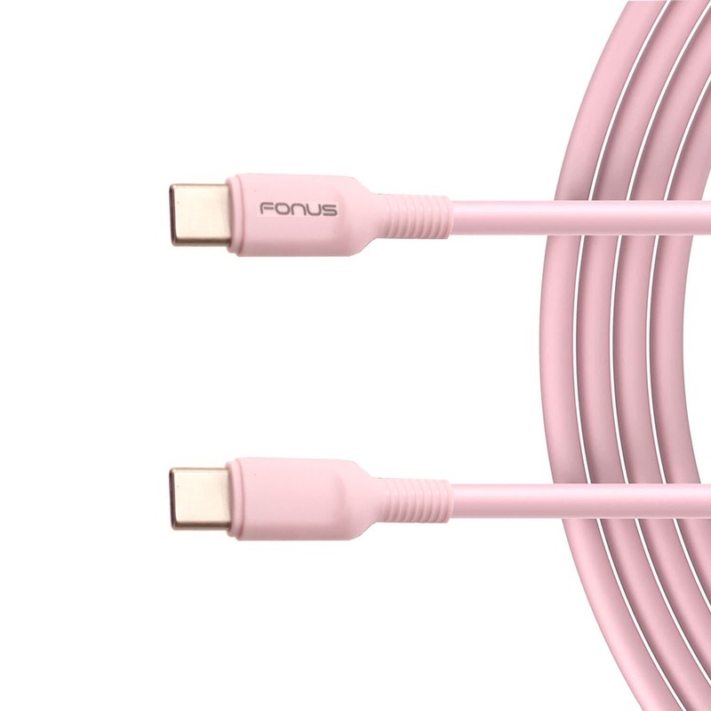 For Galaxy XCover7/XCover6 Pro – Pink 10ft Long Cable USB-C to Type-C PD Fast