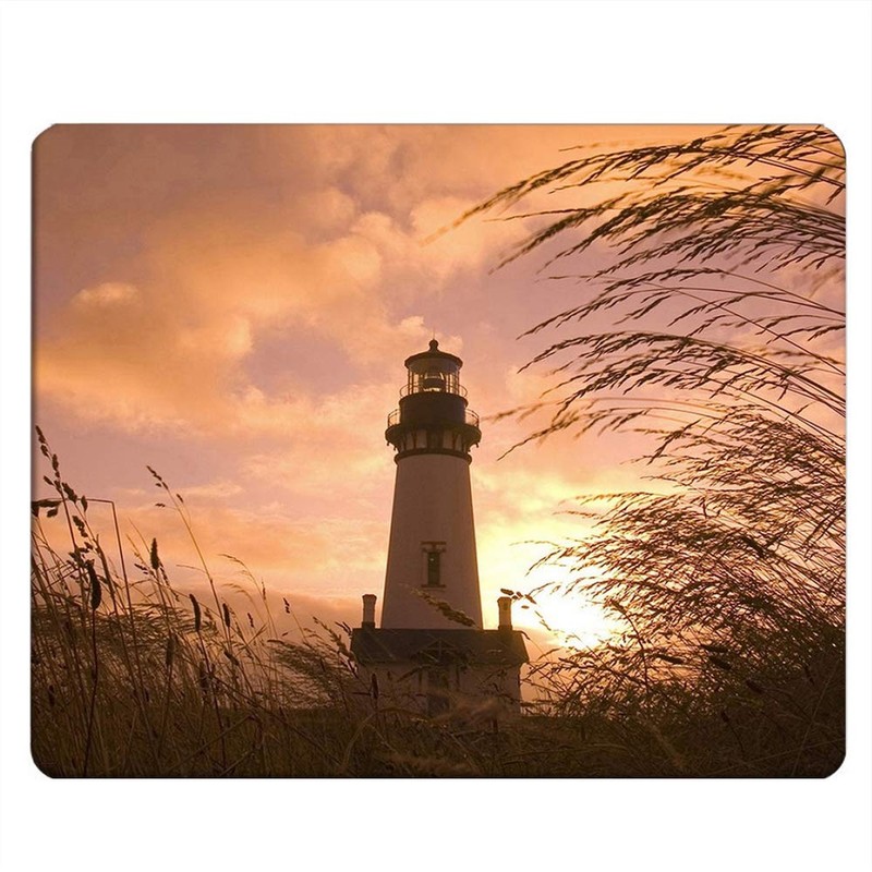 Lighthouse Rectangle Gaming Mousepad Lighthouse with Sunset Mouse Pad Mouse M…