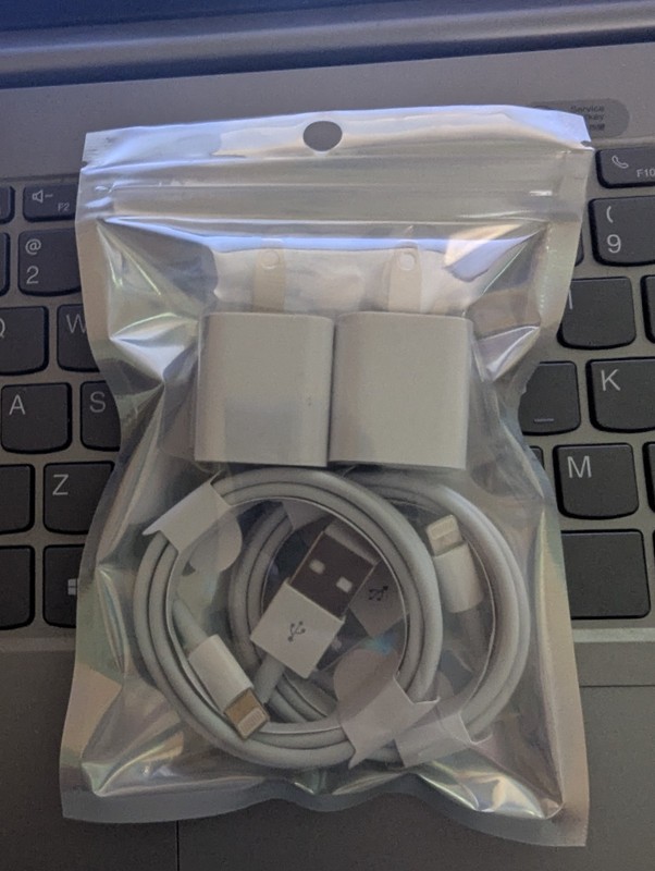 2 pack phone generic charger compatible with iphone.