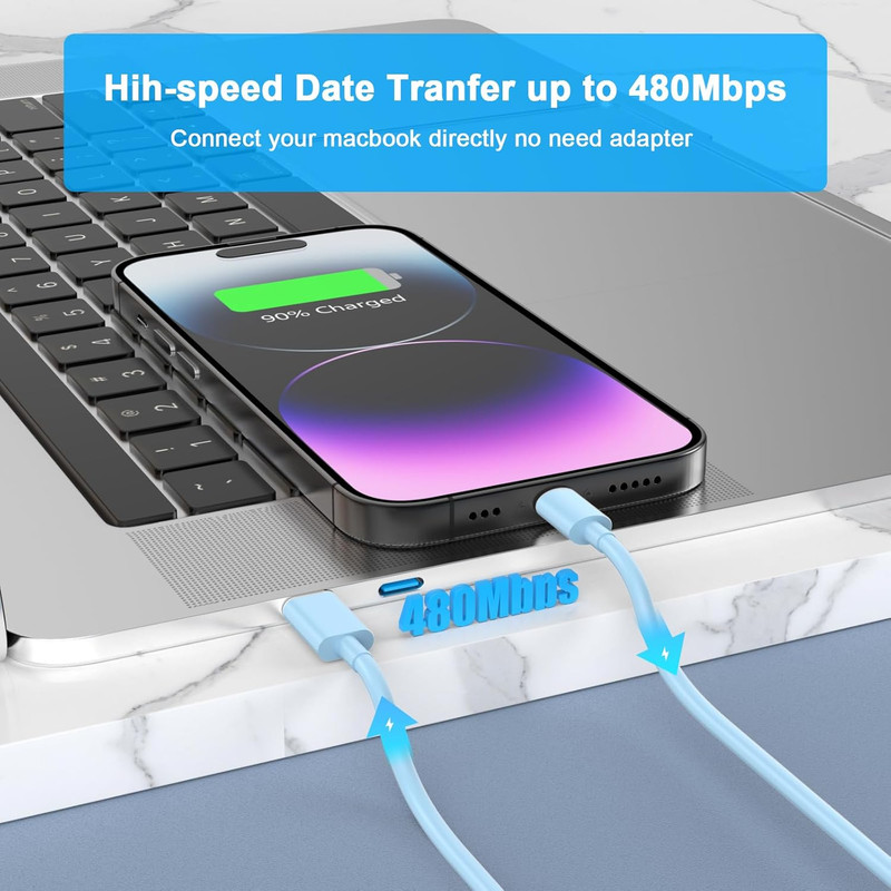 [Apple Mfi Certified] Iphone Charger Fast Charging 6FT Compatible for Iphone 14/ gallery