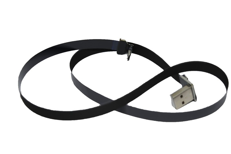 Long Flat Slim Thin Ribbon FPC Micro USB Male 90 Degree Angled up to Standard...