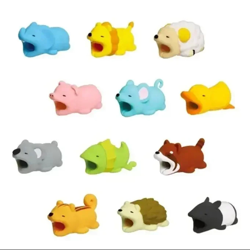 Charger Cable Protector Organizer Earphone Cable Protector Animal Usb Bite Winde gallery