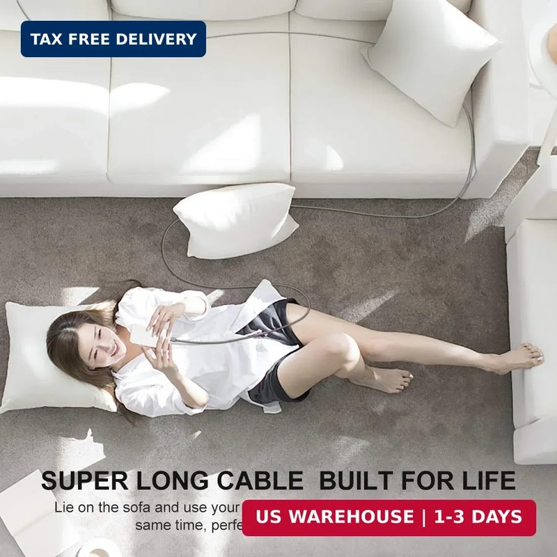 Long USB C Cable 20Ft, USB to USB-C Charging Cable - 20 Foot Type C Charger Cord gallery