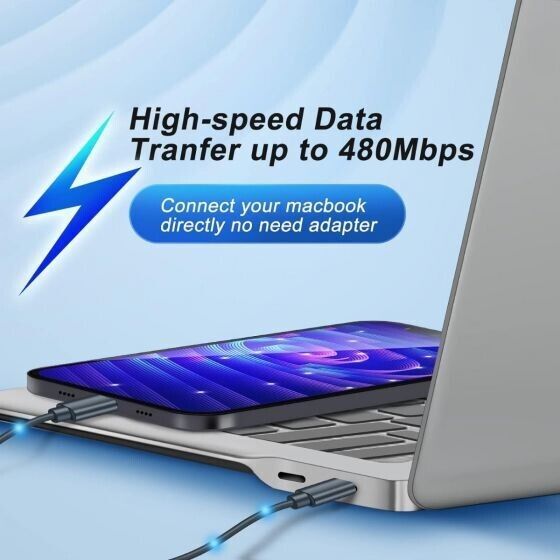 Multi USB Charging Adapter Cable Kit - Data Transfer & Card Storage Blue gallery