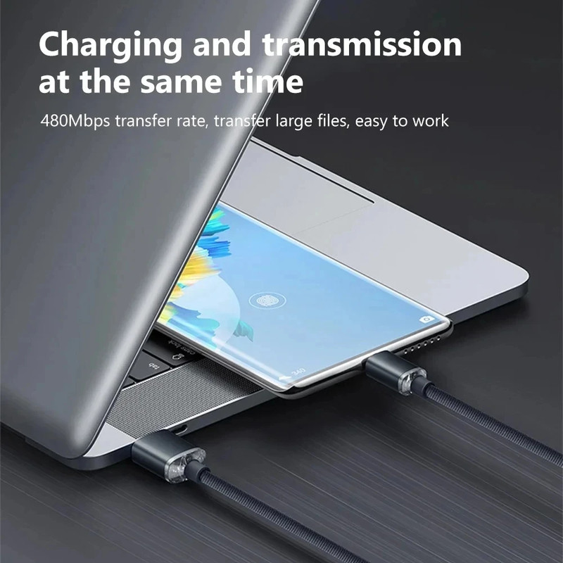 NEW 120W Type C to Type C Cable for PD Phone Fast Charging USB a to USB C Data C gallery