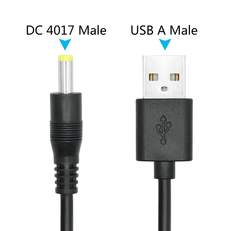 2Pcs USB to DC 4.0mm x 1.7mm Power Cord 3FT, USB A Male to DC 4.0mm x 1.7mm M... gallery