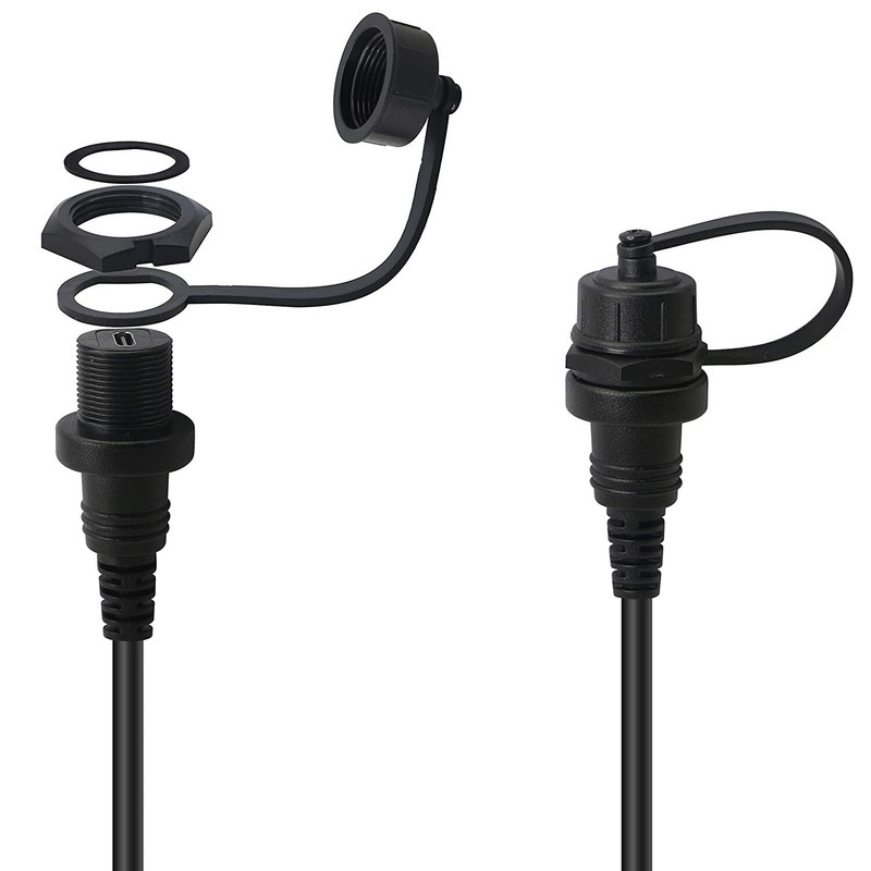 Right Angle Micro USB Mount Extension Dash Flush Dashboard Cable Car Motorcycle gallery