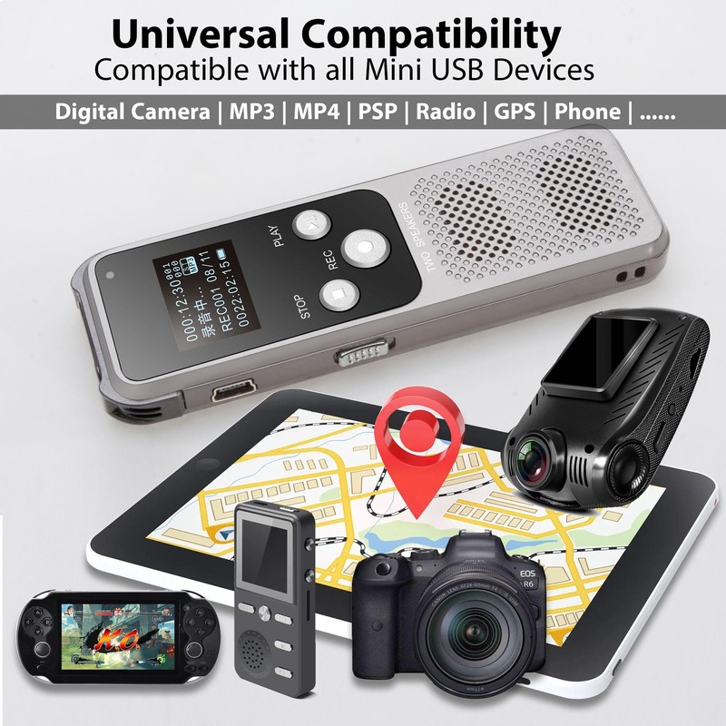USB C to USB Mini B 5 Pin Charging Cable Compatible with Digital Camera gallery