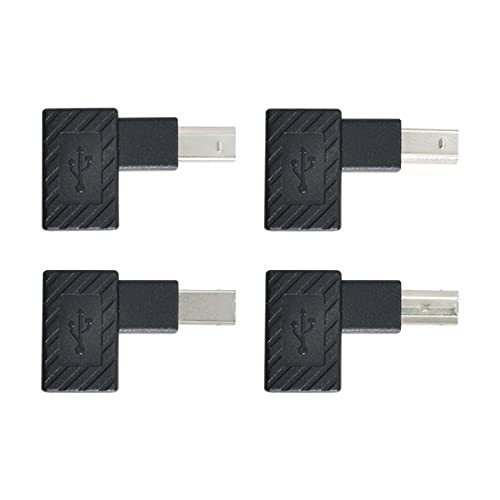 4 PCS USB 2.0 B Type Male To Female Extension Adapter Angled 90 Degree Disk gallery