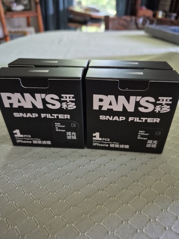 Bundle Of 4 Pans Snap Filter For I Phone 2,4,6,8 Stop set