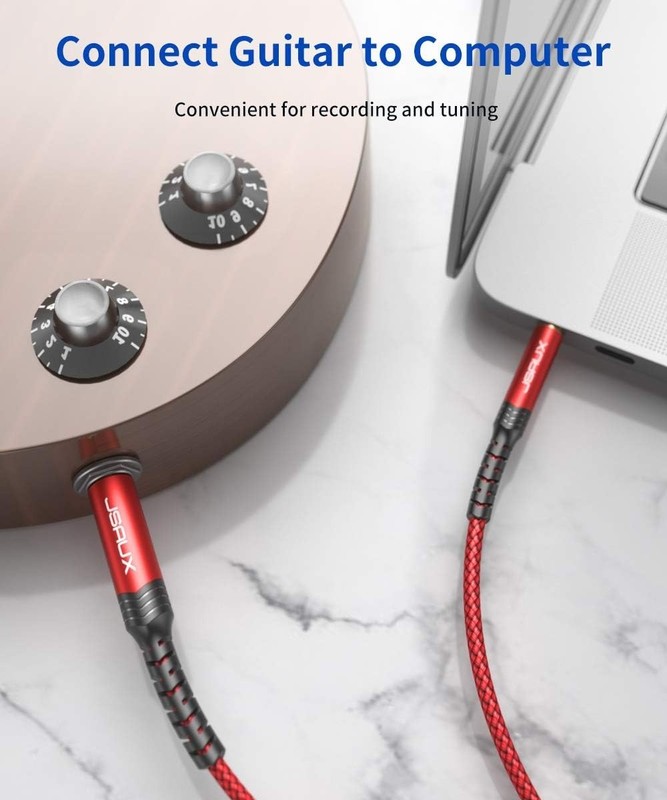 Durable 4FT Stereo Audio Cable - 3.5mm Male to 6.35mm Male TRS Connection gallery