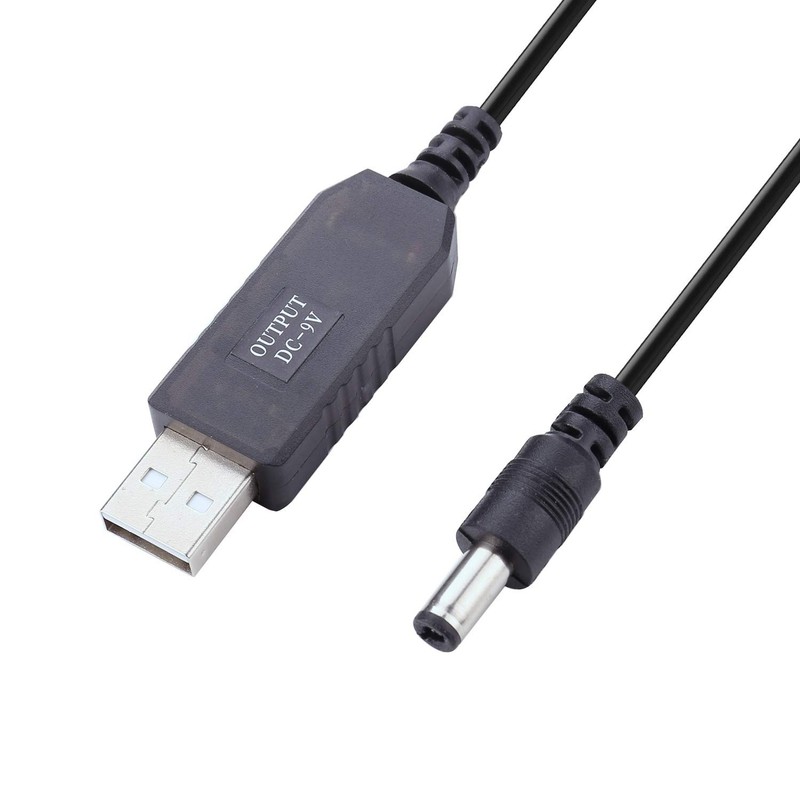 DC 5V to DC 9V USB Voltage Step Up Converter Cable 3.3ft/1m Power Supply Adap…
