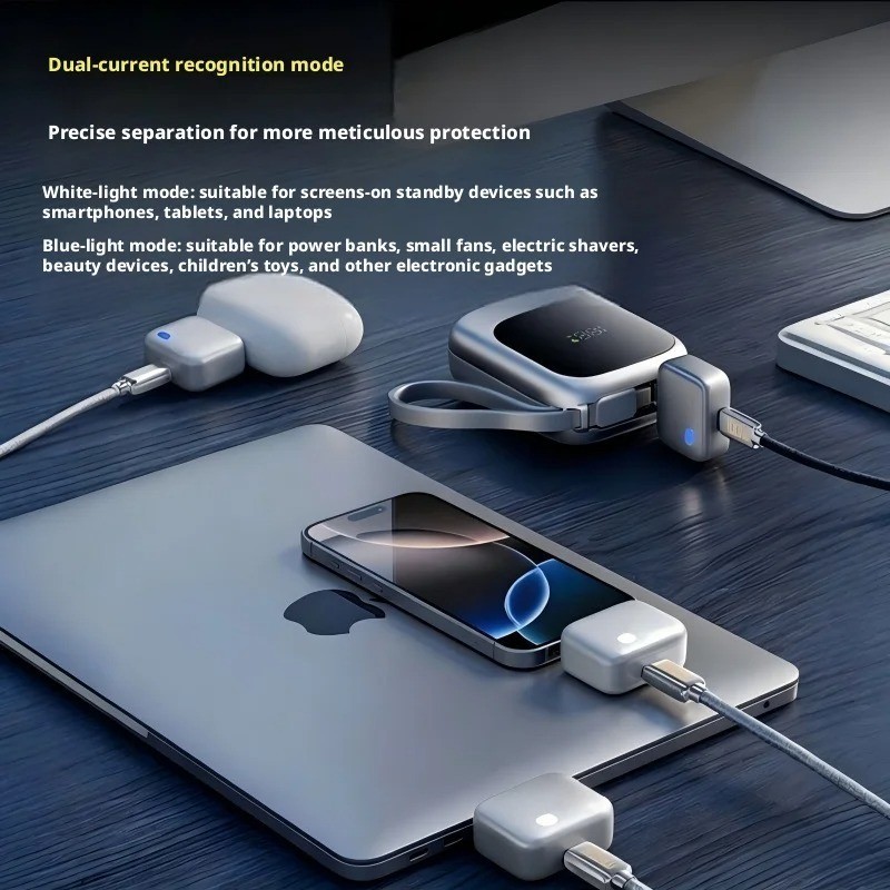 140W Fast Charging Data Cable, Auto Power-Off Smart Full Capacity Cut-off Cord gallery