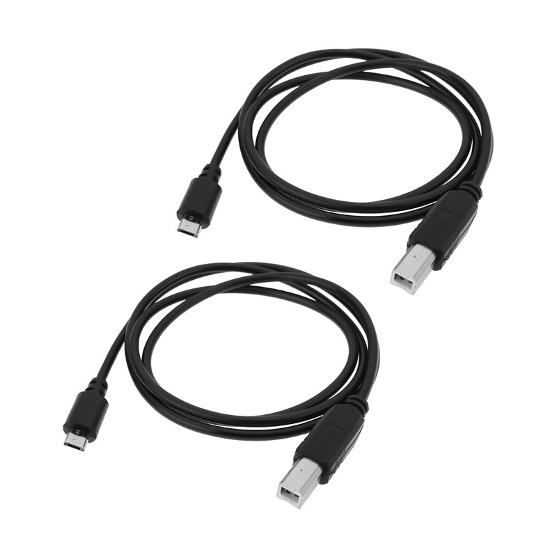 Briny River 2Pcs Micro USB 5pin Male to USB Type B Printer Cable with OTG Fea…