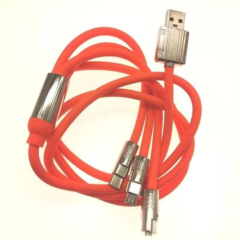 3 in 1 Fast Charging Cable Cell Phone Charger Cord For iPhone Type C Micro USB gallery