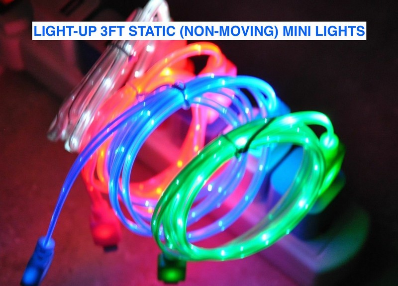 LIGHT-UP LED Glow USB Charger Cable data cord for ALL MICRO-C USB phones/devices