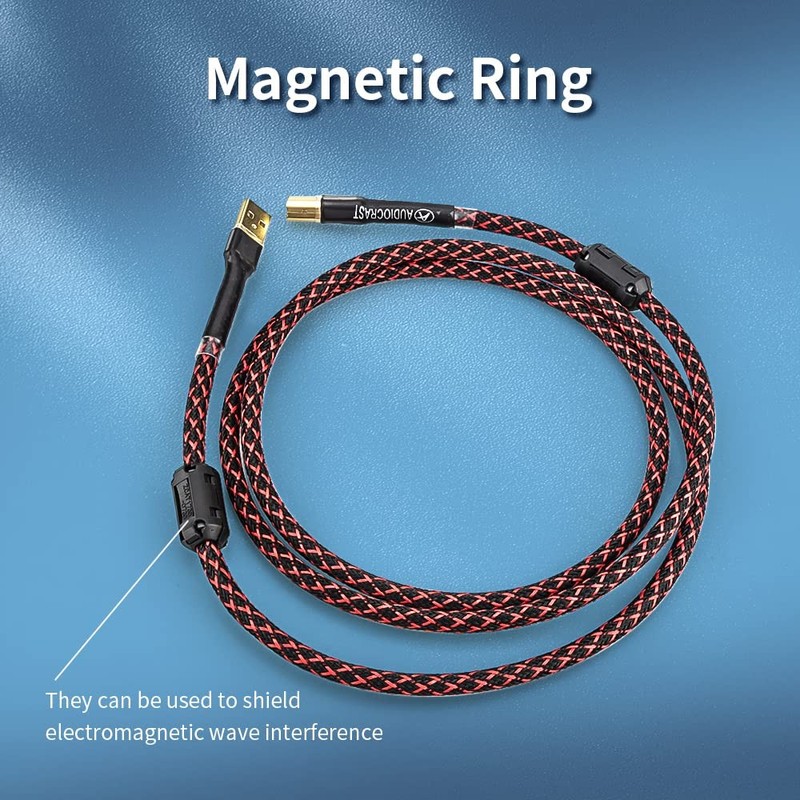 HiFi Audiophile USB Cable USB 2.0 Cable A to B High End Type A Male to Type B... gallery