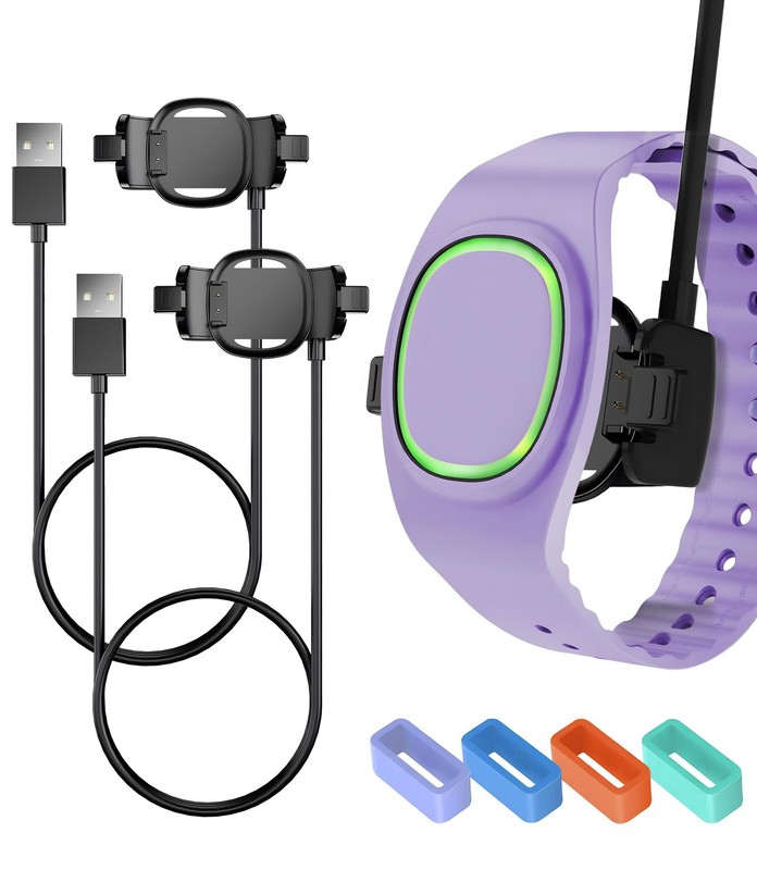 Seltureone 2 Pack Compatible with Magic Band Plus Charger, 3.3 feet, Black